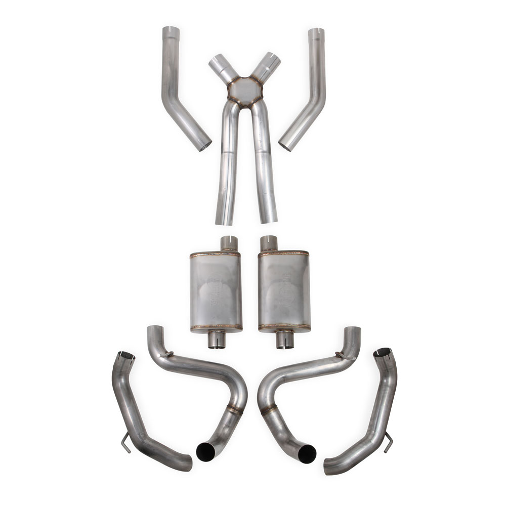 Hooker Exhaust System Kit 70501386-RHKR; BlackHeart 3.000 in. 