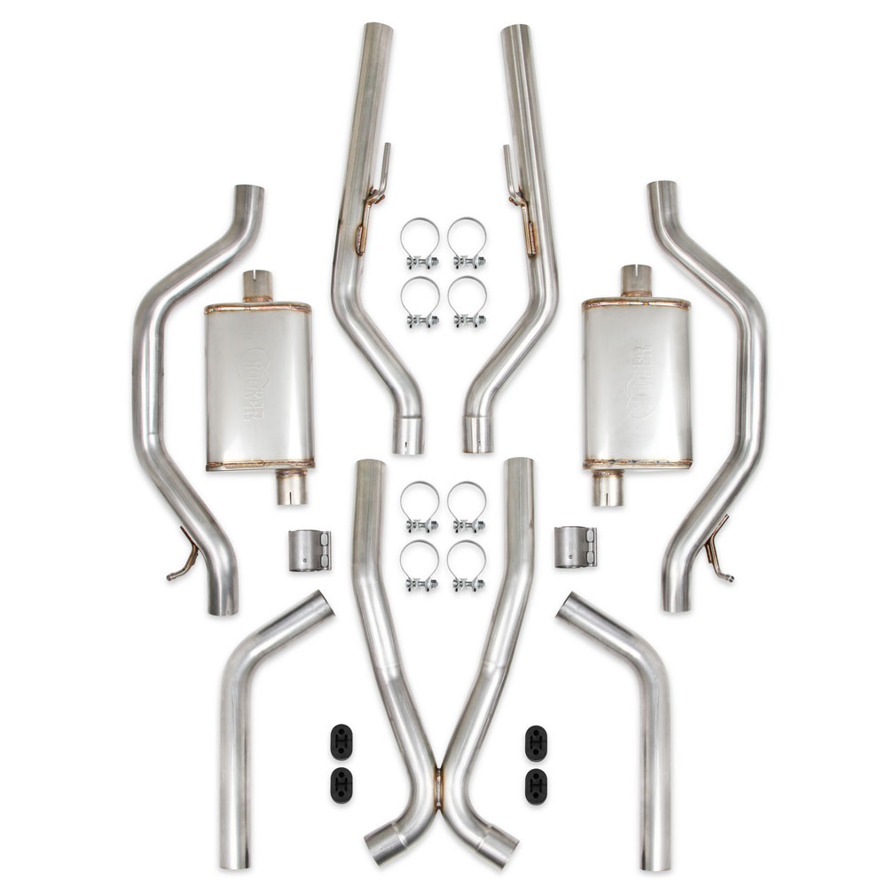 Hooker Exhaust System Kit 70501417-RHKR; BlackHeart 