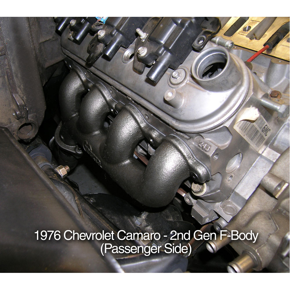 Hooker Exhaust Manifold 8501HKR; Exhaust Manifolds 1.625 in. 2.250 in. Factory Type Natural High Silicone Ductile Iron for GM LS 