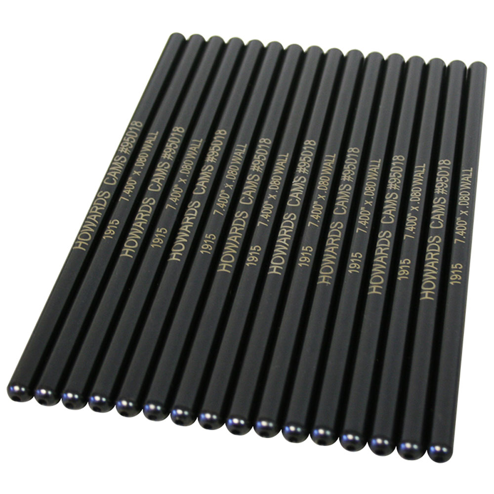 Howards Pushrods 95018; Swedged End 5/16 in. 7.400 in. 4130 Chromoly 1 Piece 