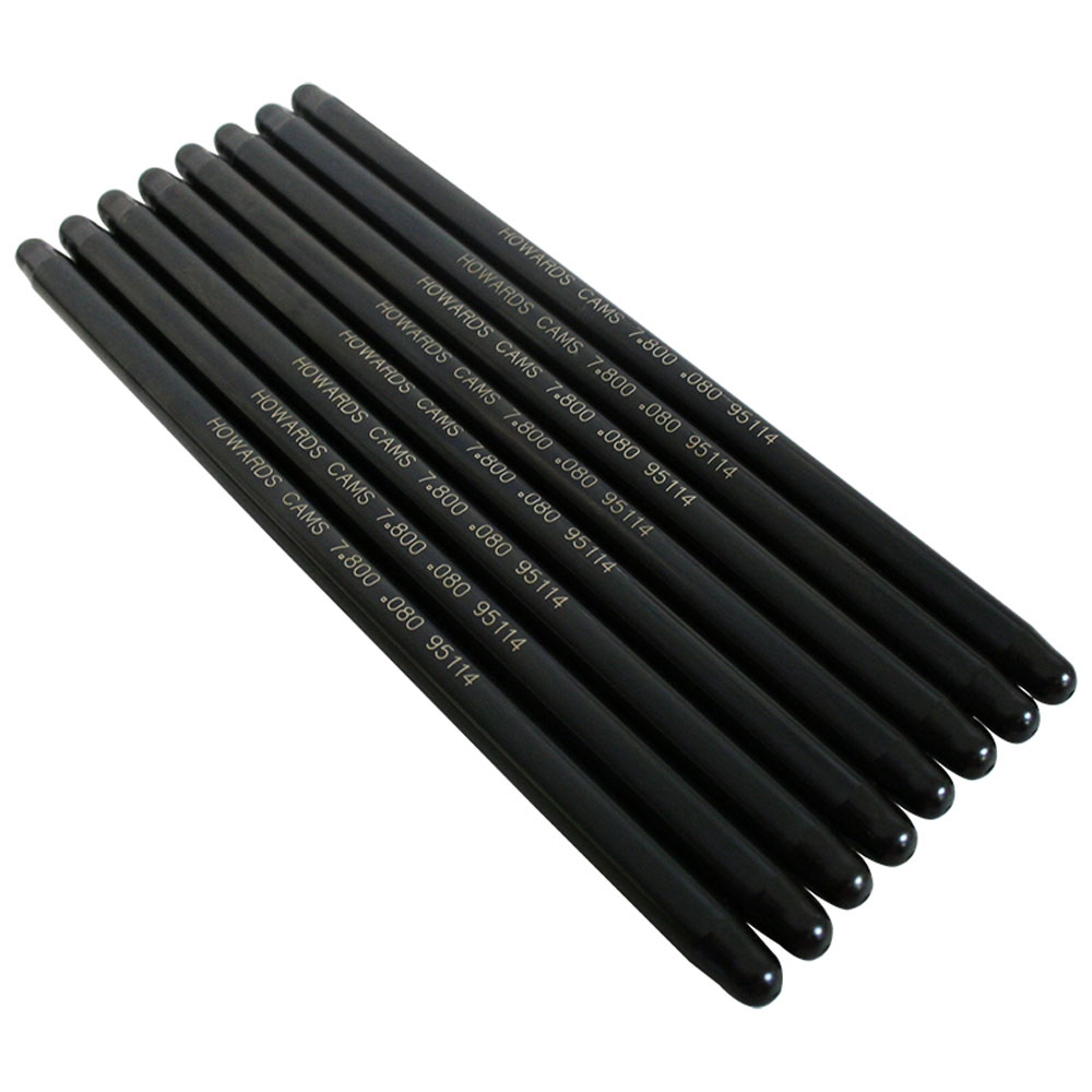 Howards Pushrods 95114; Swedged End 3/8 in. 7.800 in. 4130 Chromoly for Chevy 