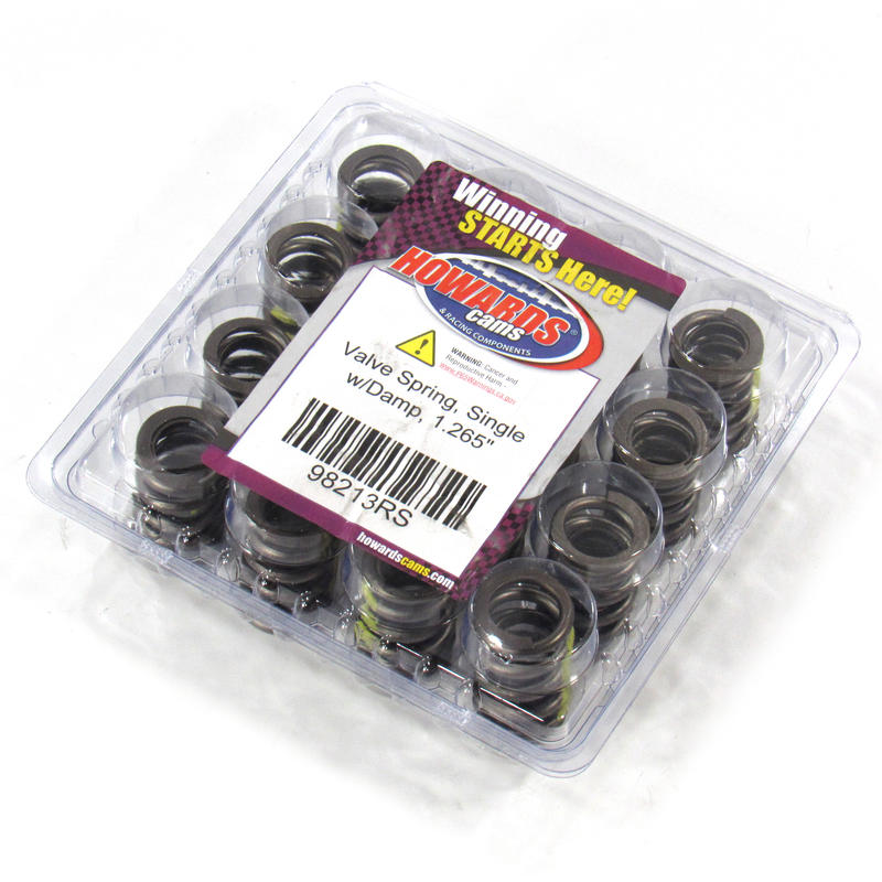 Howards Cams Inc Valve Spring Set 98213RS; Race Saver 430 lbs/in. Single Spring 1.265 in. 