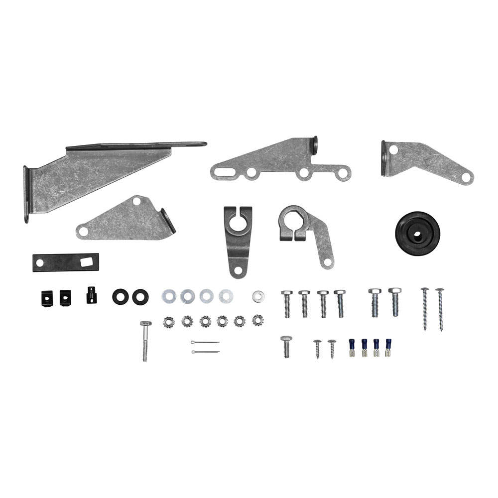Photo for Hurst Transmission Shifter Lever Bracket 3730003; Pro Matic Installation Kit Steel for GM, Ford, Chrysler TH350, TH400, A727, 904, C4, C6