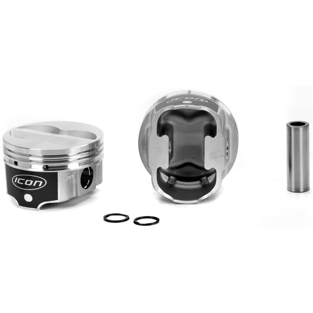 Icon Piston Pistons IC10017-.060; FHR 4.060 in. -5cc Flat Top for Chevy 350 