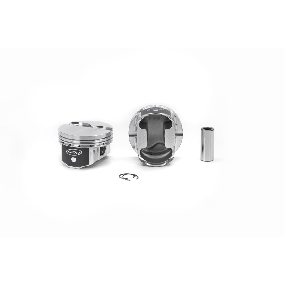 Photo for Icon Pistons Piston Set IC546C.020; Premium 3.800 in. -3.00 cc Flat Top for GM LS