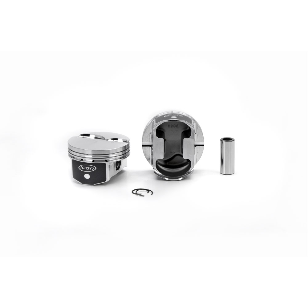 Photo for Icon Pistons Piston Set IC551C.070; Premium 4.070 in. -4.00 cc Flat Top for Chevy 6.0L LS2