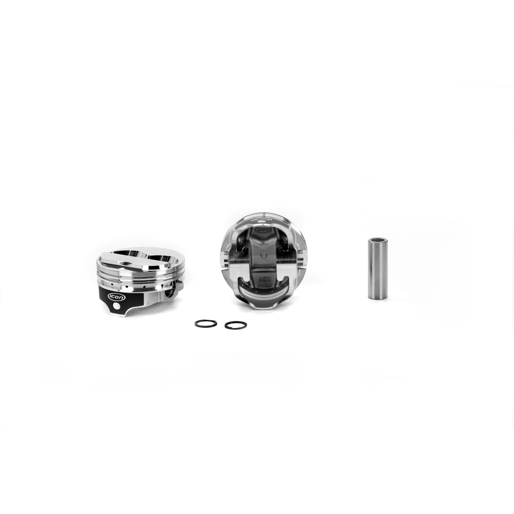 Photo for Icon Pistons Piston Set IC733.040; Premium 4.040 in. 6.30 cc Dome (2V) for Chevy 350