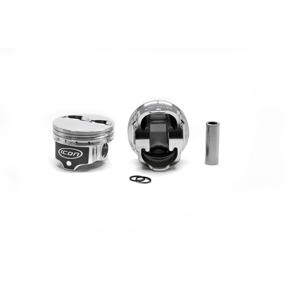 Photo for Icon Pistons Piston Set IC741.080; Premium 4.080 in. -5.00 cc Flat Top (2V) for 1958 to 2009 Chrysler, Dodge 360 LA