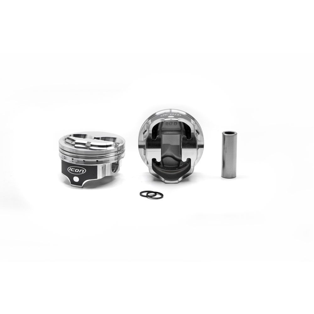 Photo for Icon Pistons Piston Set IC746.STD; Premium 4.000 in.  6.80 cc Dome (2V) for 1942 to 2018 Ford 302 