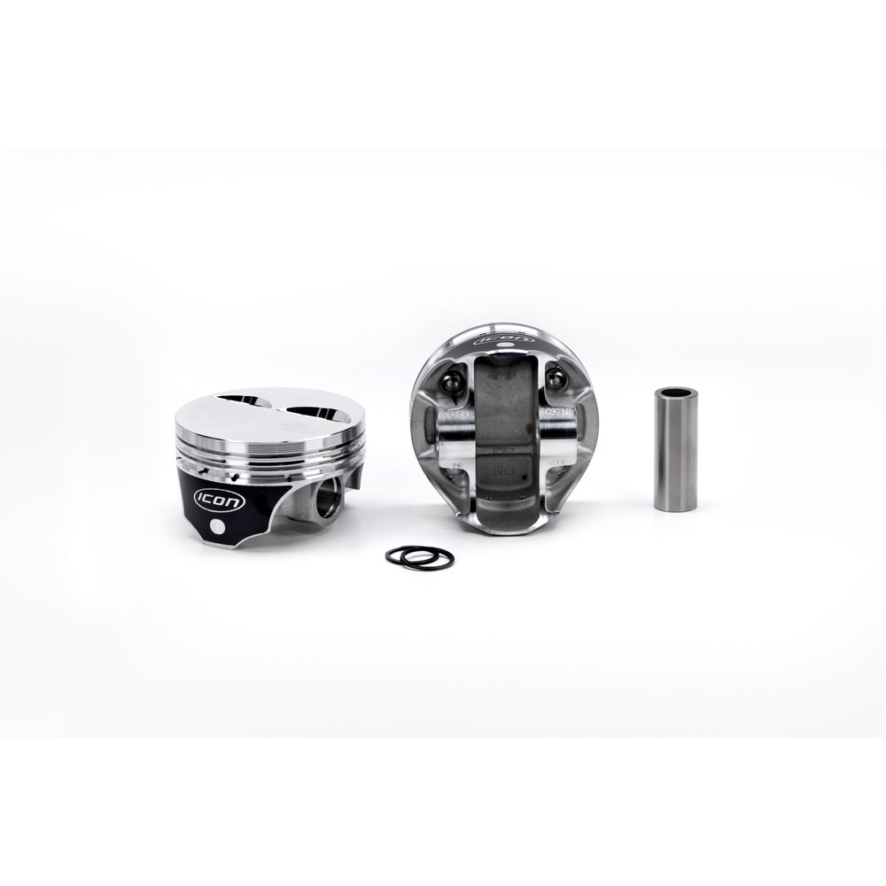 Photo for Icon Piston Pistons IC971.040; Premium 4.040 in. -2.10 cc Flat Top (2V) for 1958 to 2007 Chevy 350