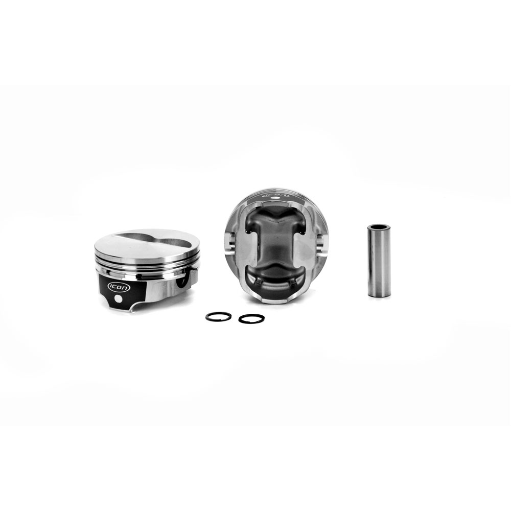 Photo for Icon Pistons Piston Set IC9968.040; FHR 4.165 in. -5.00 cc Flat Top (2V) for 1970 to 2018 Chevy 400
