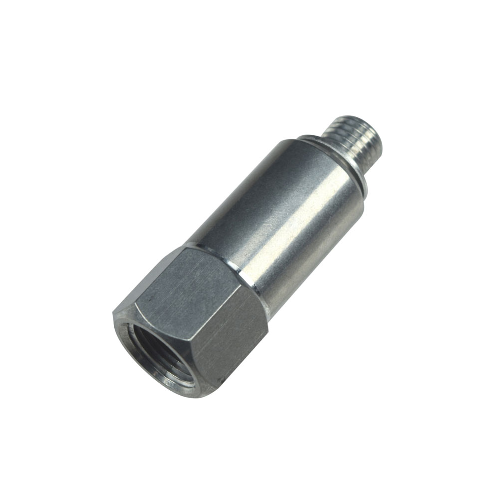 ICT Billet Pipe Fitting 551179L; Temperature Sensor Adapter Fitting Adapter Natural M12 x 1.500 in. Male Straight 3/8 in. NPT Female for GM LS 