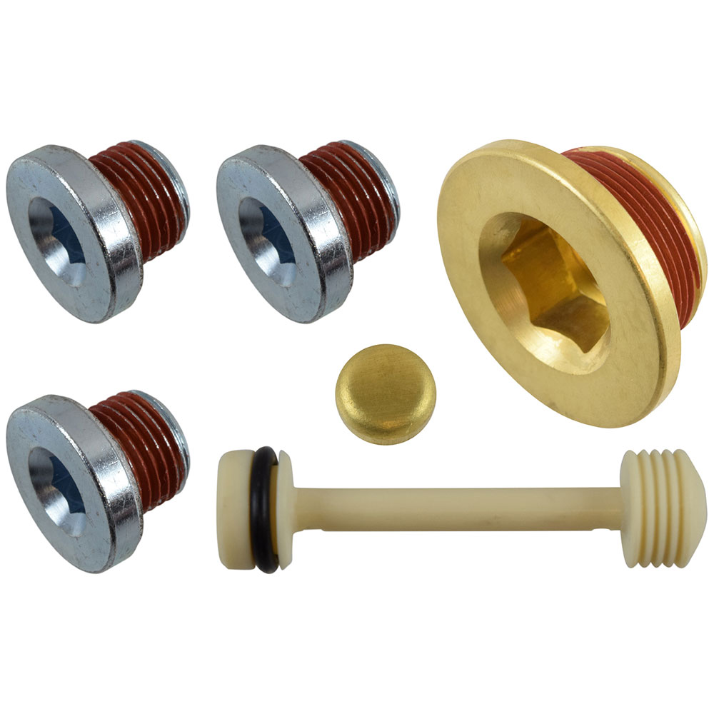 Photo for ICT Billet Freeze Plug Kit 551280; LS Engine Block Coolant Drain Plug Kit for GM LS