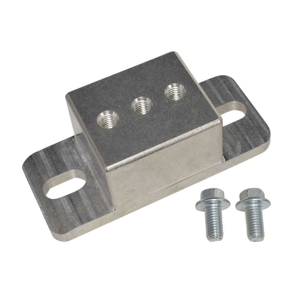 Photo for ICT Billet Transmission Mount 551404; Solid Transmission Mount Billet Aluminum Natural for GM TH350, TH400, 700R4, 4L60E, 4L65E, 4L70E, 4L80E, 4L85E, 6L80E, 6L90E, T56, 2004R, TR6060, Powerglide, Muncie 4 Speed 