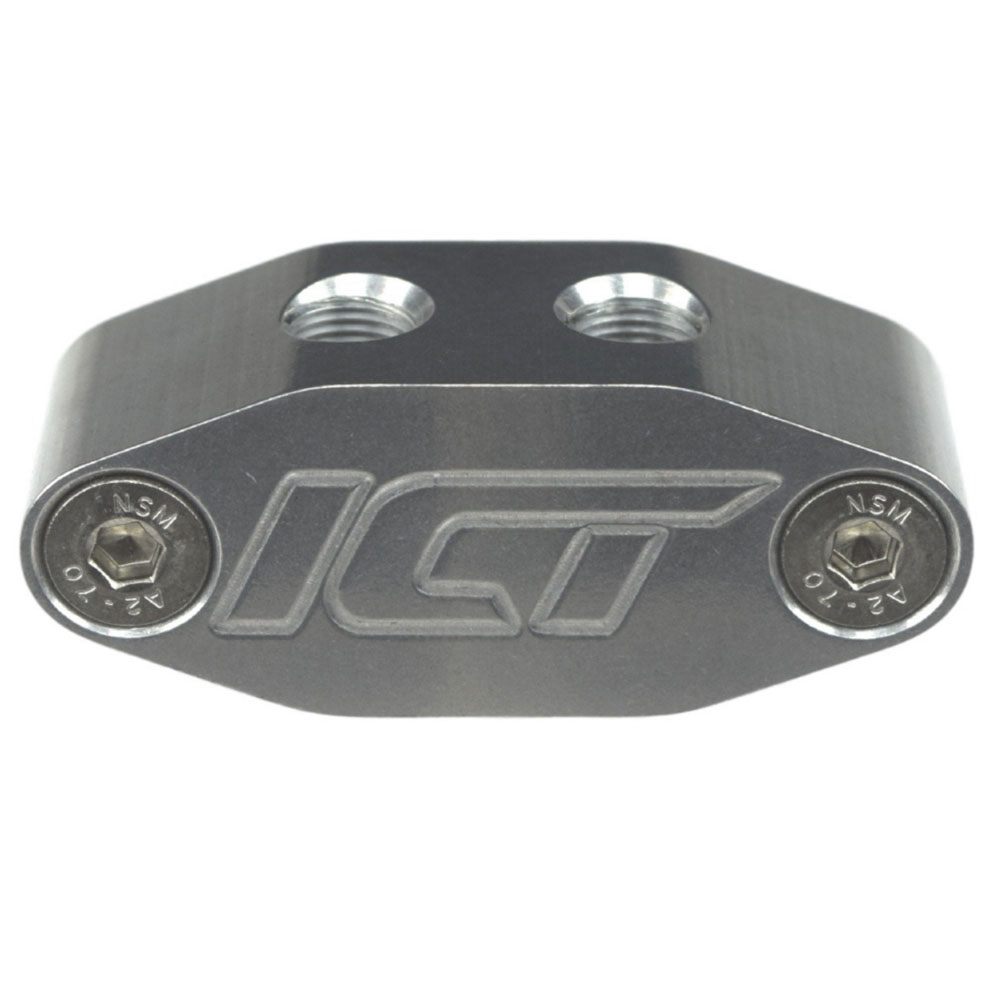 Photo for ICT Billet Oil Line Adapter Kit 551533; LS Oil Cooler Adapter Plate for GM LS 