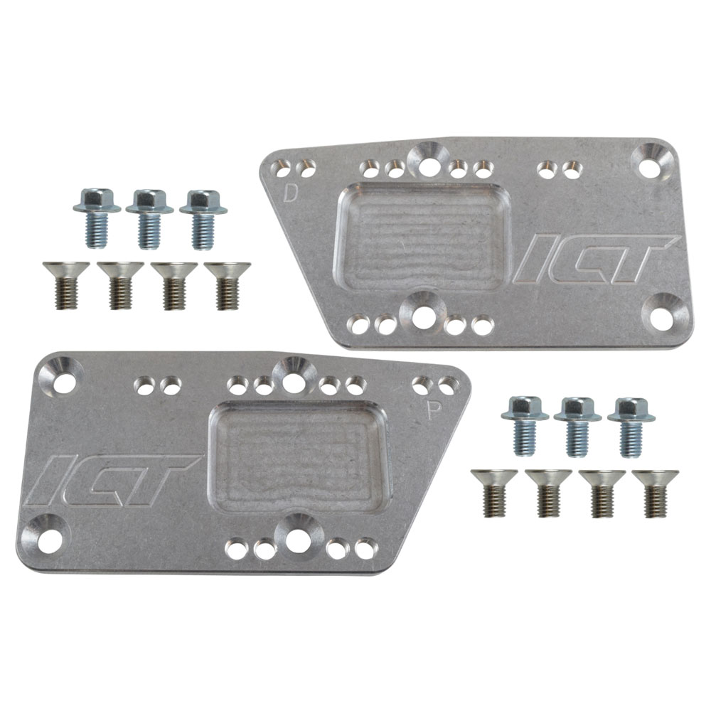 ICT Billet Motor Mount Adapter Plate 551628; LS to Swap Plates for GM LS 