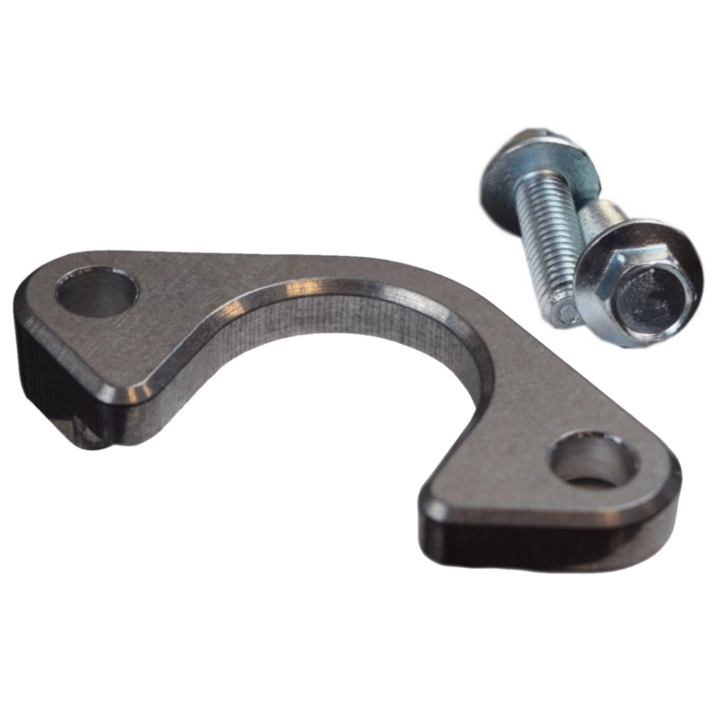ICT Billet Oil Pump Pickup Tube Bracket 551910; LS Oil Pump Pickup Girdle Natural Billet Aluminum for GM LS 