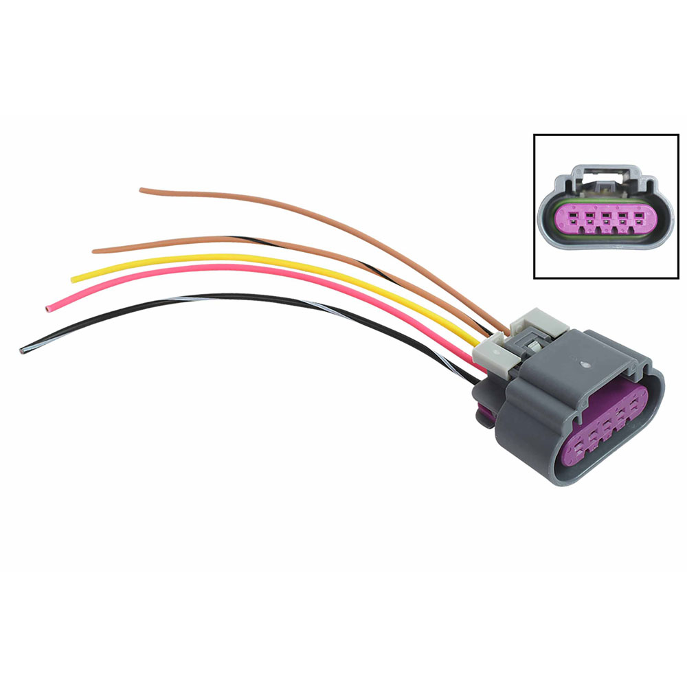 Photo for ICT Billet Mass Air Flow Sensor Harness WPMAF41; MAF Sensor Pigtail 5 Wire for 2009 to 2015 Chevy Truck LS Gen IV