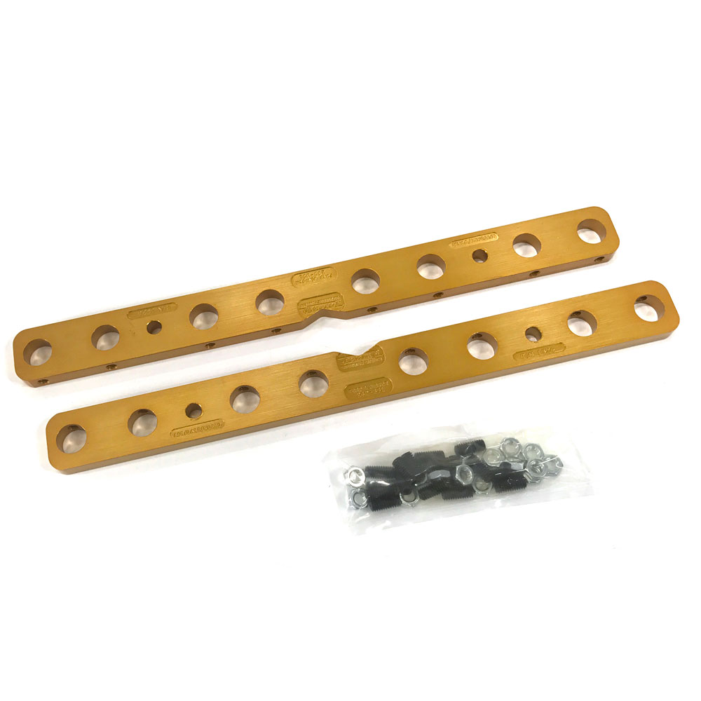 Photo for Jomar Performance Products Rocker Arm Stud Girdle 1326; Ultra Lite Clamp On Gold Anodized Billet Aluminum for Ford 260 to 351W