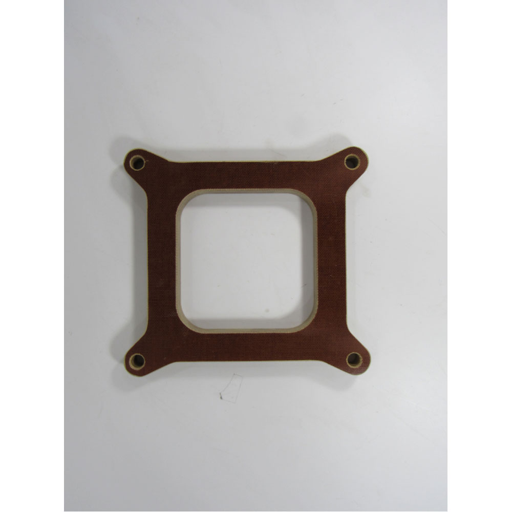 Photo for Jomar Carburetor Spacer 5020; 4150 Square Bore 0.500 in. Open Brown Phenolic