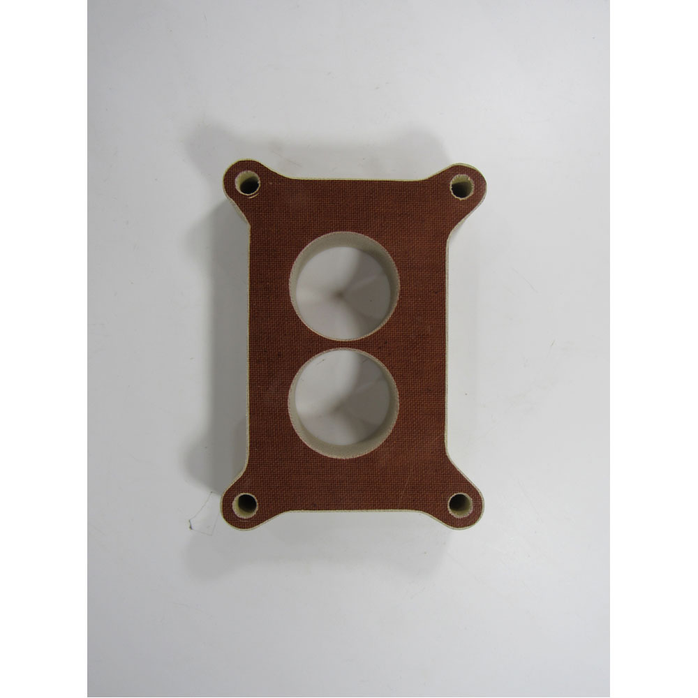 Photo for Jomar Performance Products Carburetor Spacer 5081; 2300 Holley 1.000 in. 2-Hole Brown Phenolic
