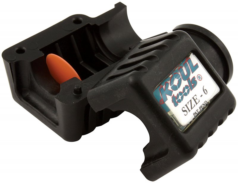 Photo for Koul Tools Hose End Installation Tool 6SINGLE; AN Hose Assembly Tool -06AN Black Composite Push On Steel Braided