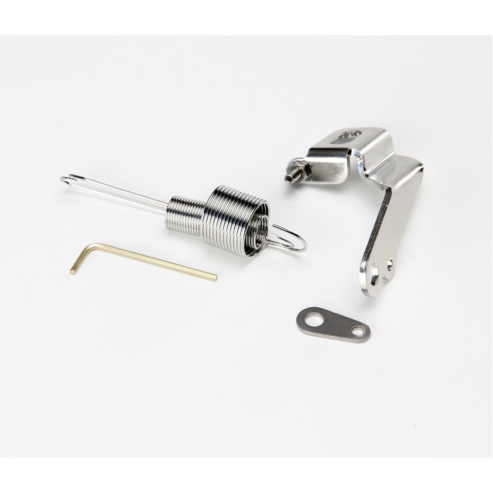 Photo for Lokar Transmission Kickdown Cable Bracket SRK-4003; Transmission Kickdown Bracket Polished Stainless Steel