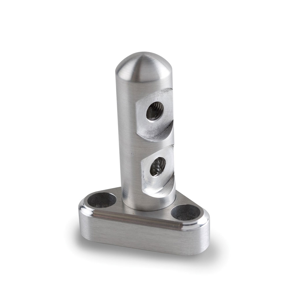 Lokar Fuel Injection Throttle Cable Bracket TCB-40LS12; Billet Double Stud Natural Billet Aluminum For TBI for 1998 to 1999 Chevy LS 