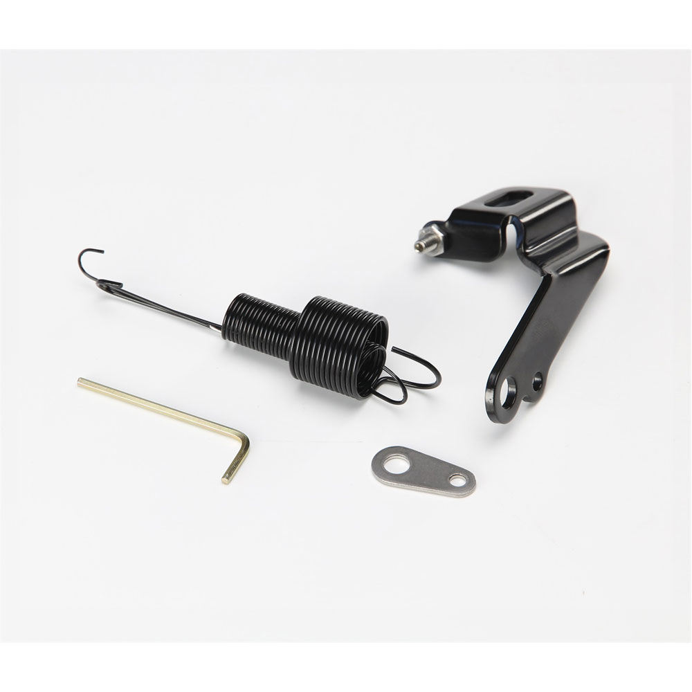 Photo for Lokar Transmission Kickdown Cable Bracket XSRK-4003; Kickdown Bracket with Springs Black Stainless Steel