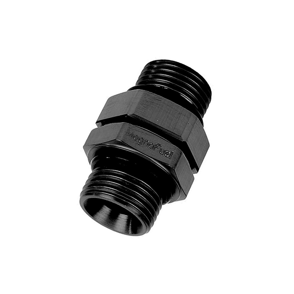 Photo for MagnaFuel O-Ring Boss Fitting MP-3011-BLK; ORB to ORB Union Union Black Anodized -10AN ORB Male Straight -10AN ORB Male