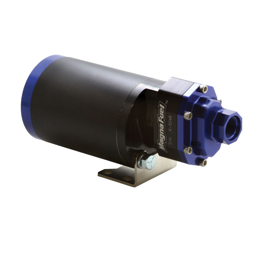 Photo for MagnaFuel Electric Fuel Pump MP-4303; ProTuner 750 106 GPH @ 30 PSI 72 GPH @ 80 PSI Black, Blue Billet Aluminum Gasoline, E85 