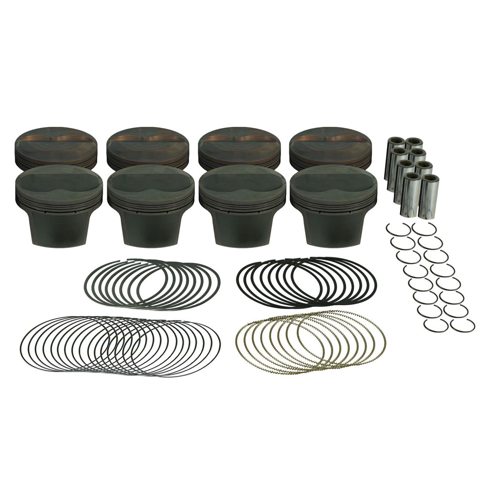 Mahle Motorsport Piston and Rings Kit 930208130; PowerPak 4.030 in.  11.10 cc Dome (2V) for Chevy 350 