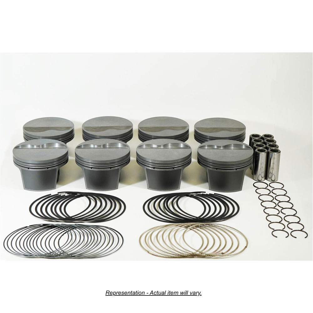 Mahle Motorsport Piston and Rings Kit 930244425; PowerPak 4.125 in.  -6.50 cc Flat Top (2V) for Ford 351C 