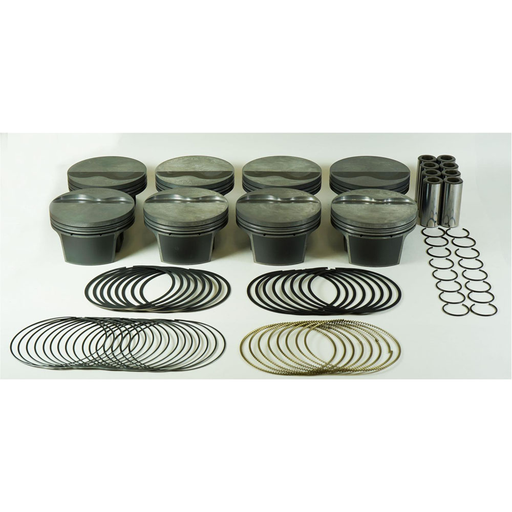 Photo for Mahle Motorsport Piston and Rings Kit 930227775; Powerpak 4.075 in. -5.8cc Flat Top for GM LS