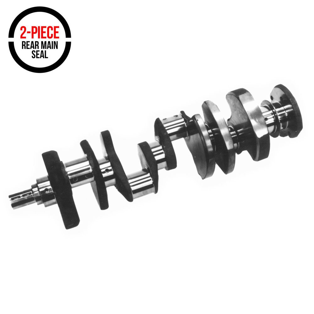 Manley Crankshaft 190130; Lightweight Forged 4340 Steel 4.000 in.  2 Piece for Chevy 350 