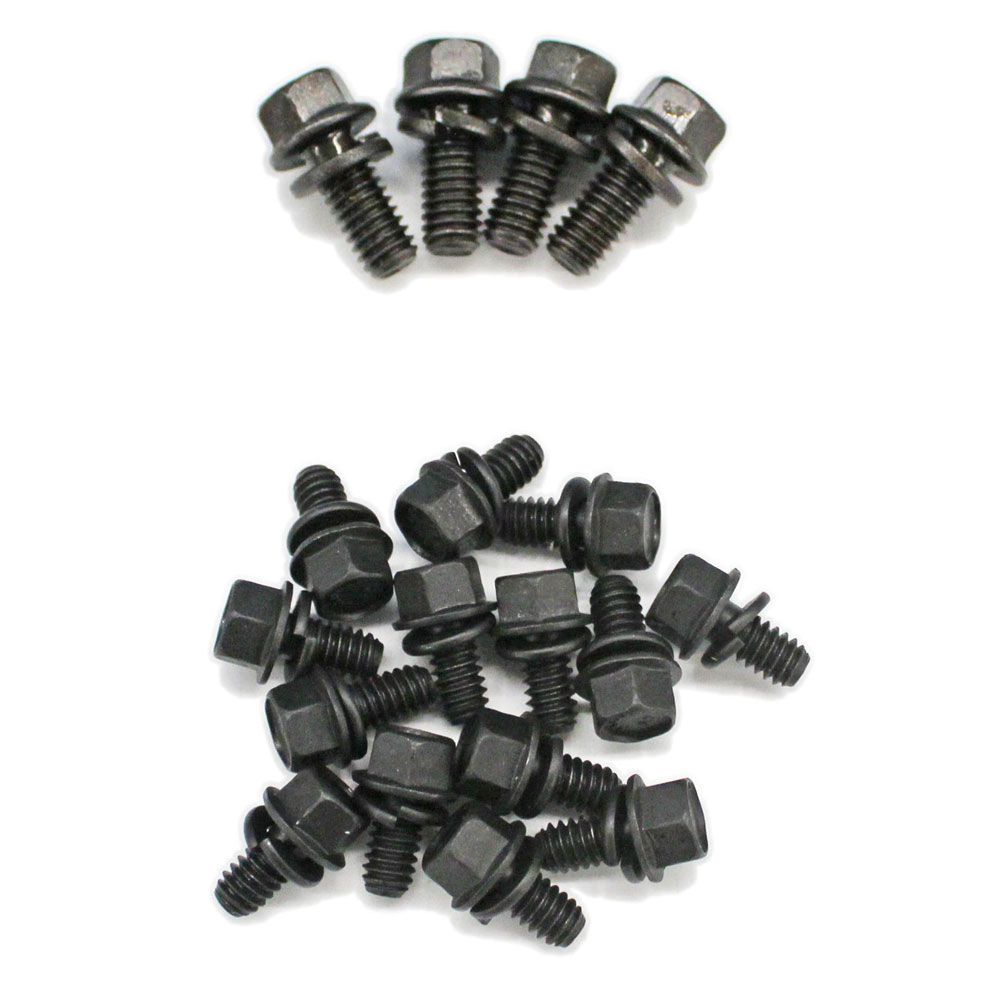 Manley Oil Pan Bolts 42173; Hex Bolt Black Oxide Steel for Chevy 262 to 400 