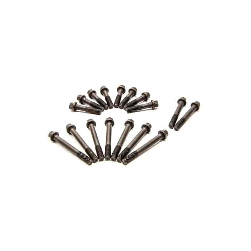 Manley Cylinder Head Bolt Set 42313; Superior Head Bolts Hex Bolt Natural Steel for 1962 to 2000 Chevy 262 to 400 
