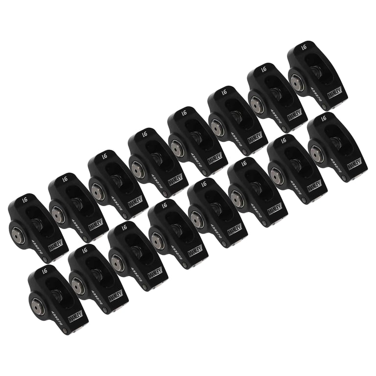 Manley Rocker Arm Kit 433272-16; Pro Series 1.6 3/8 in. 2024 Billet Aluminum Full Roller for Chevy 262 to 400 