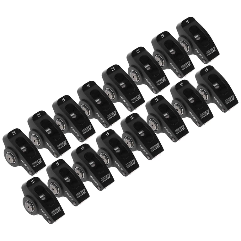 Manley Rocker Arm Kit 433273-16; Pro Series 1.5 7/16 in. 2024 Billet Aluminum Full Roller for Chevy 262 to 400 