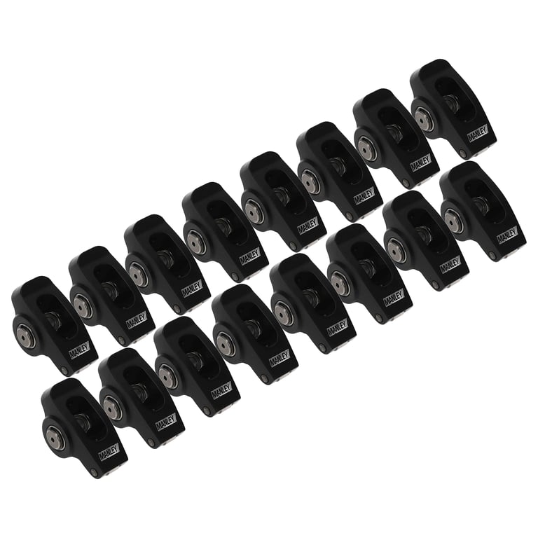 Manley Rocker Arm Kit 434211-16; Pro Series 1.52 7/16 in. 2024 Billet Aluminum Full Roller for Pontiac 287 to 455, 4.3L 