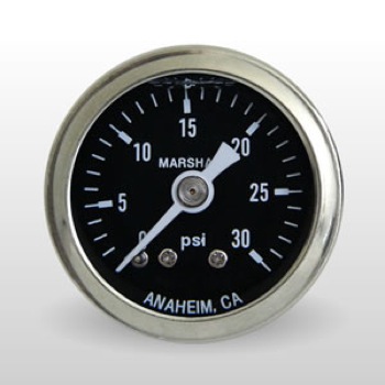 Photo for Marshall Fuel Pressure Gauge MS00030; Inline 0 to 30 PSI 1-1/2 in. Mechanical