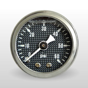 Photo for Marshall Instruments Fuel Pressure Gauge CF00060; Inline 0 to 60 PSI 1-1/2 in. Full Mechanical