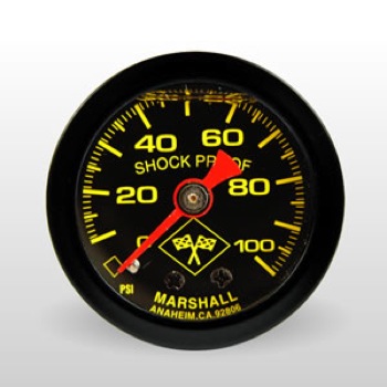 Photo for Marshall Fuel Pressure Gauge MNB00100; Inline 0 to 100 PSI 1-1/2 in. Mechanical 