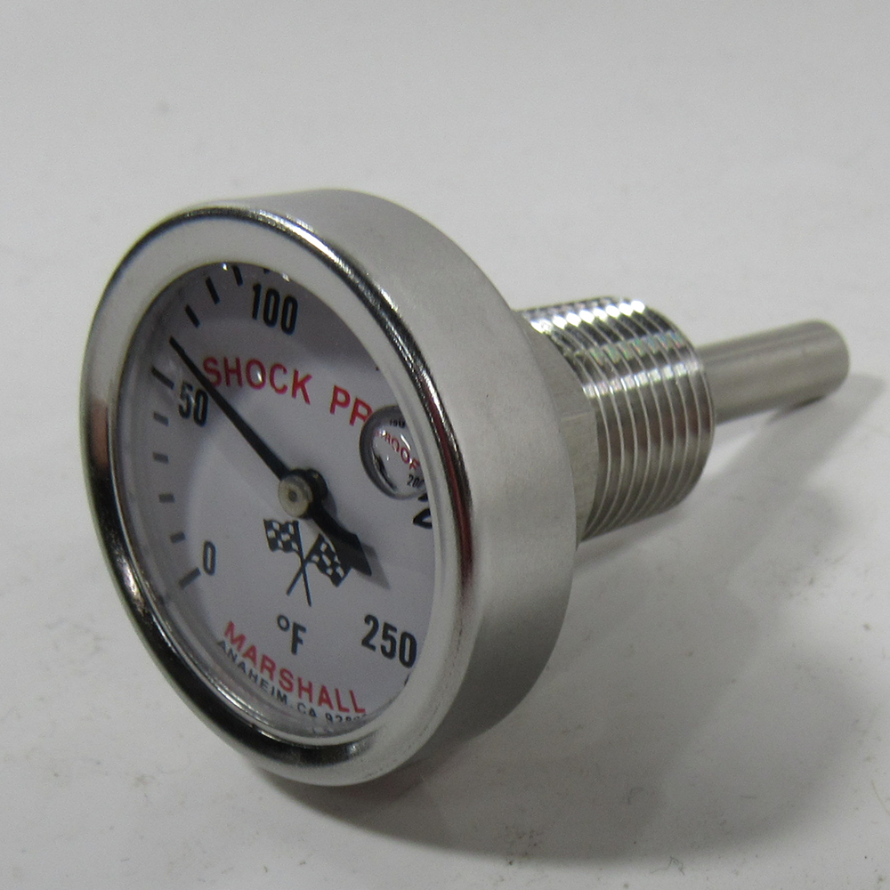 Marshall Engine Cylinder Head Temperature Gauge I-14-SP; Temperature 0 to 250 deg. F 1.400 in. Full None 