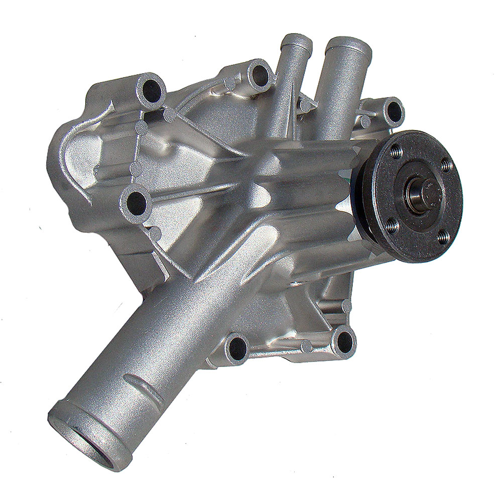 Milodon Mechanical Water Pump 16250; High Volume Natural Aluminum Mechanical for 1970 to 1992 Chrysler 318 to 360 LA 
