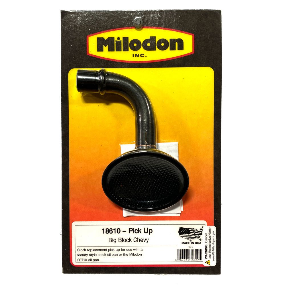 Milodon Oil Pump Pickup Tube and Screen 18610; Street 8.000 in. for Chevy 396 to 454 