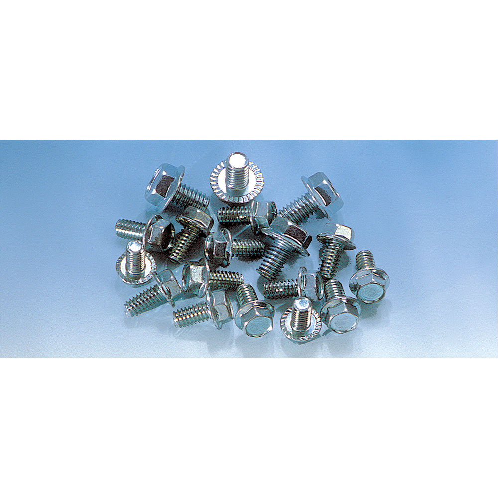 Milodon Oil Pan Bolts 85000; Hex Bolt Cadmium Plated Steel for Chevy, Oldsmobile 262 to 400, 307 to 455 