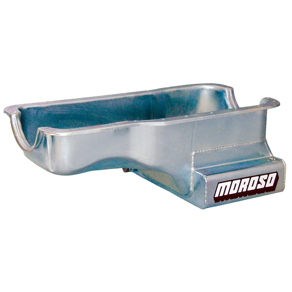Moroso Oil Pan 20502; Street, Strip Wet Sump 7 Quart Clear Zinc for Ford 289 to 302 