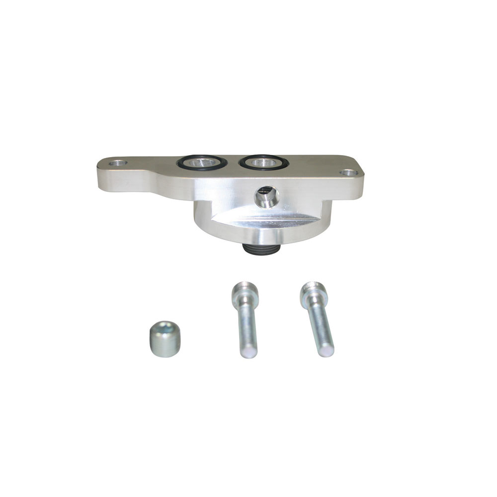 Moroso Oil Filter Adapter 23712; LS Oil Filter Spin On Adapter 22.000 mm Natural Aluminum Bolt On for GM LS 