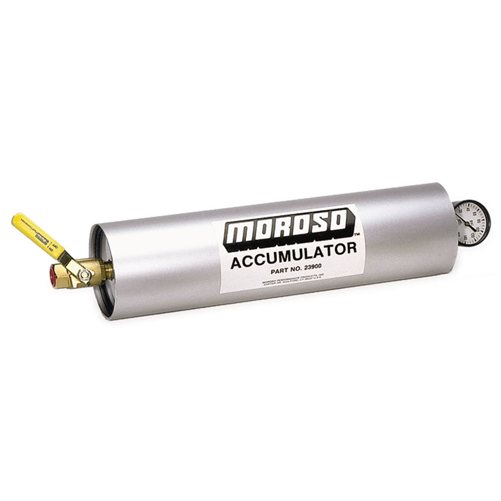 Moroso Oil Accumulator 23900; 3 Quart Accumulator 3.0 Quarts Clear Anodized Aluminum 